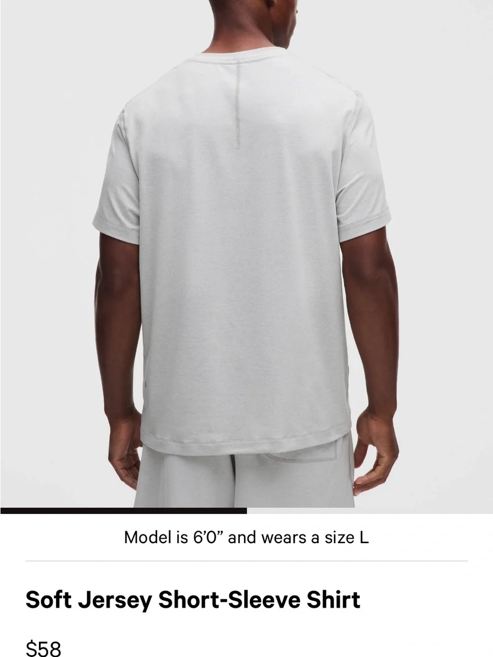 Lululemon Soft Jersey Short-Sleeve Shirt - Light Gray